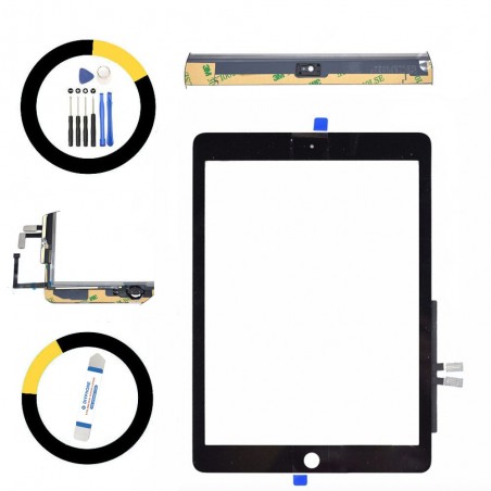 Digitizer Tochscreen Display Glas für Apple iPad 6 2018 schwarz