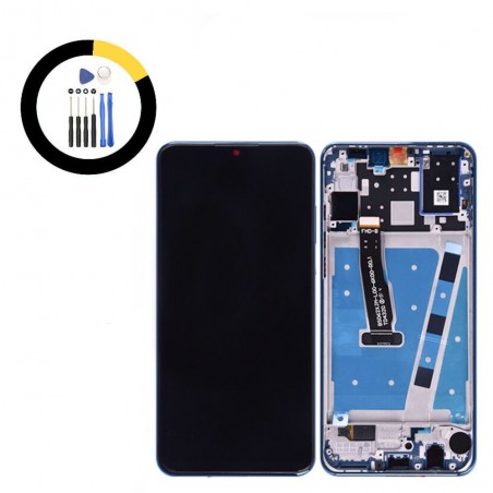 Huawei P30 Lite Display Bildschirm + Touchscreen Glas Rahmen schwarz